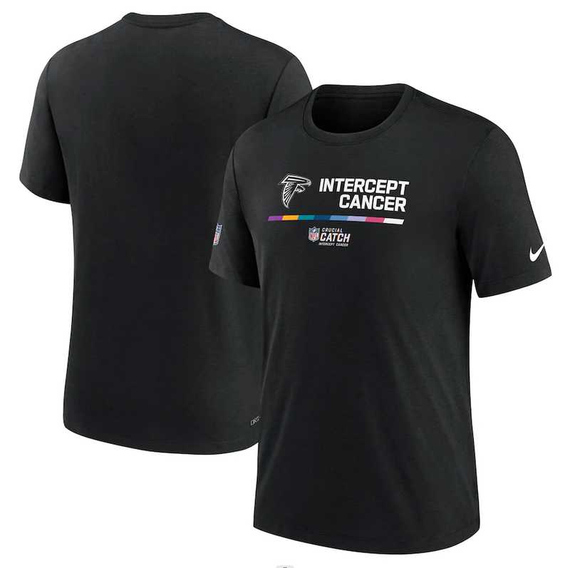 Atlanta Falcons Nike 2022 NFL Crucial Catch Performance Men's T-Shirt Black,We sell and wholesale Atlanta Falcons Nike 2022 NFL Crucial Catch Performance Men's T-Shirt Black on line form chian!
